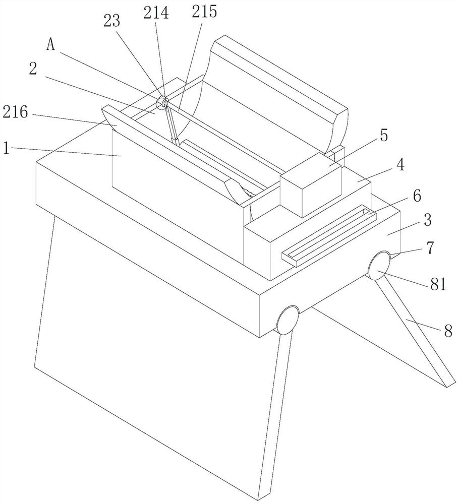 Agricultural soybean airing and pushing device