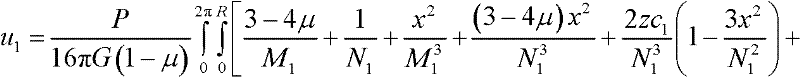 Determination method of deformation of soil body caused by pipe jacking construction by considering grouting pressure