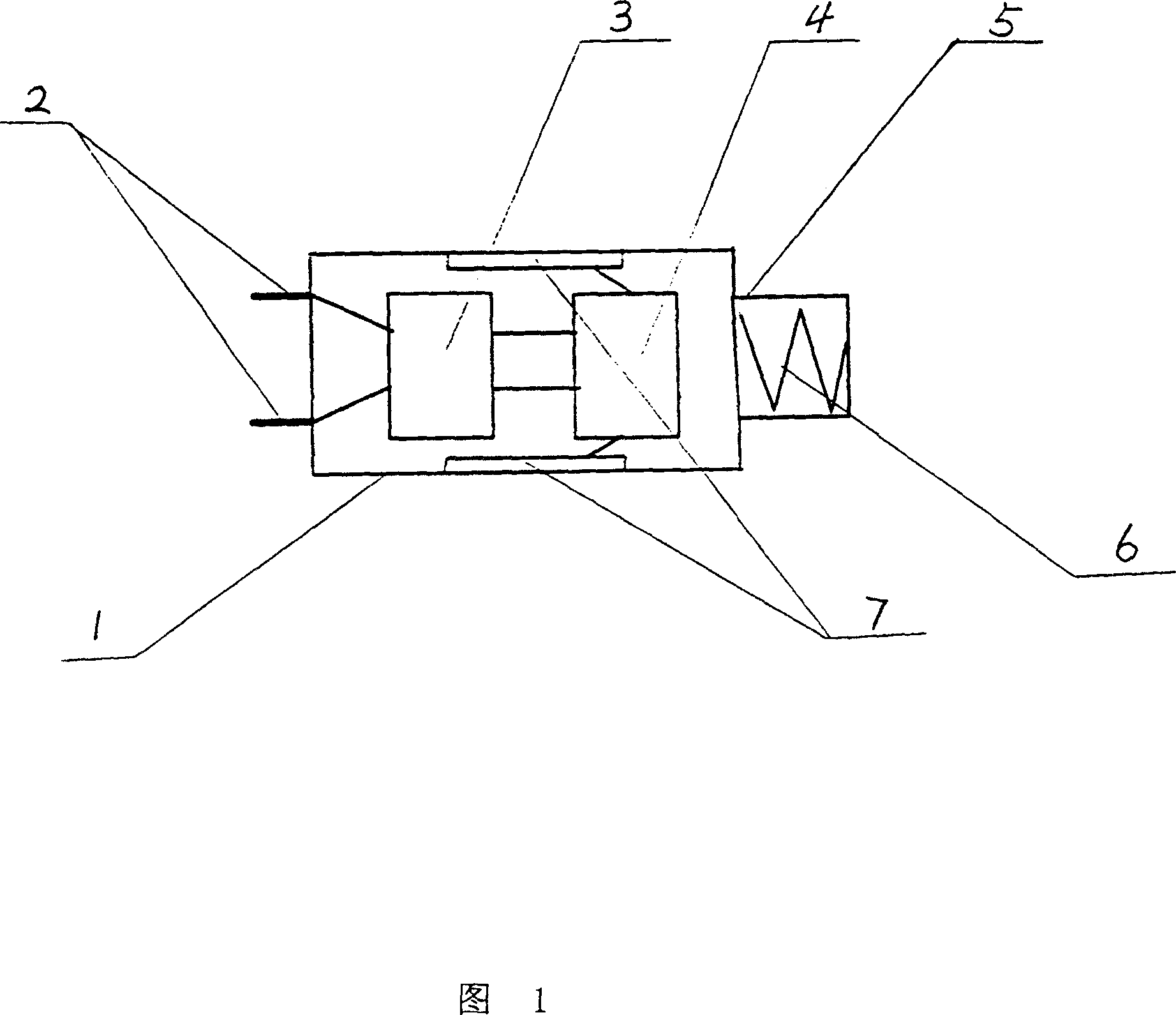 Electronic electric shock gas fly bullet and shooting device thereof