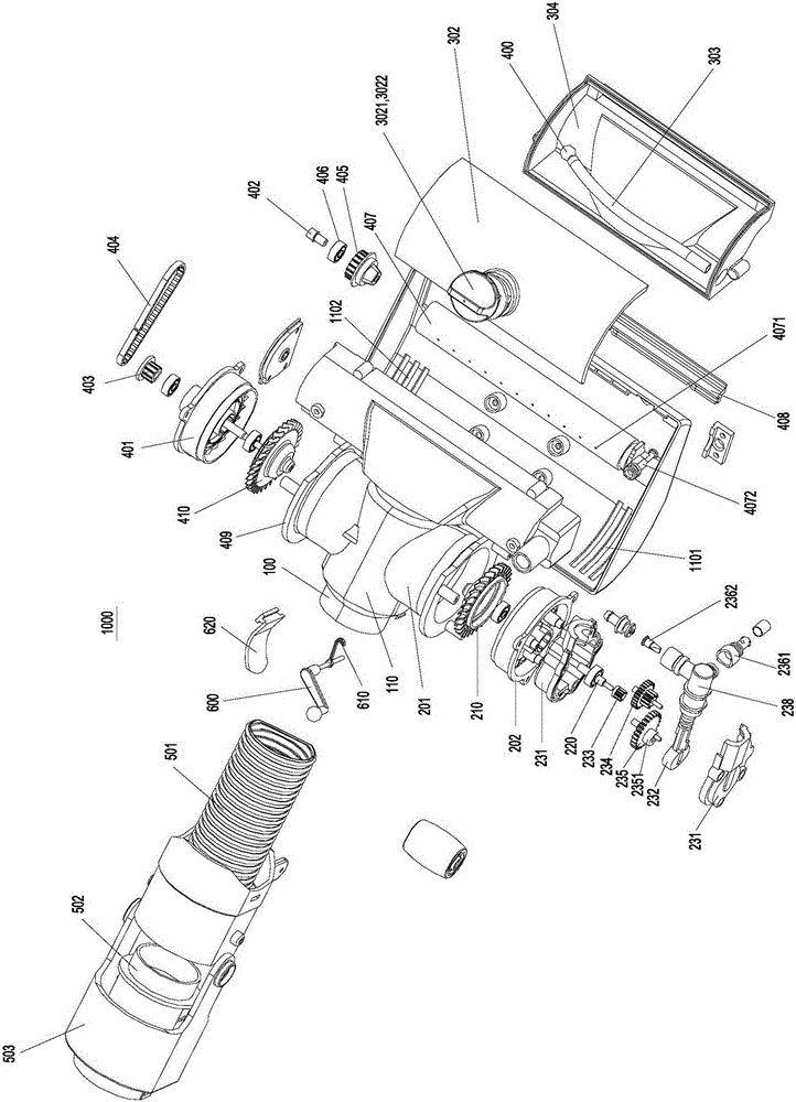 Ground brush and dust collector