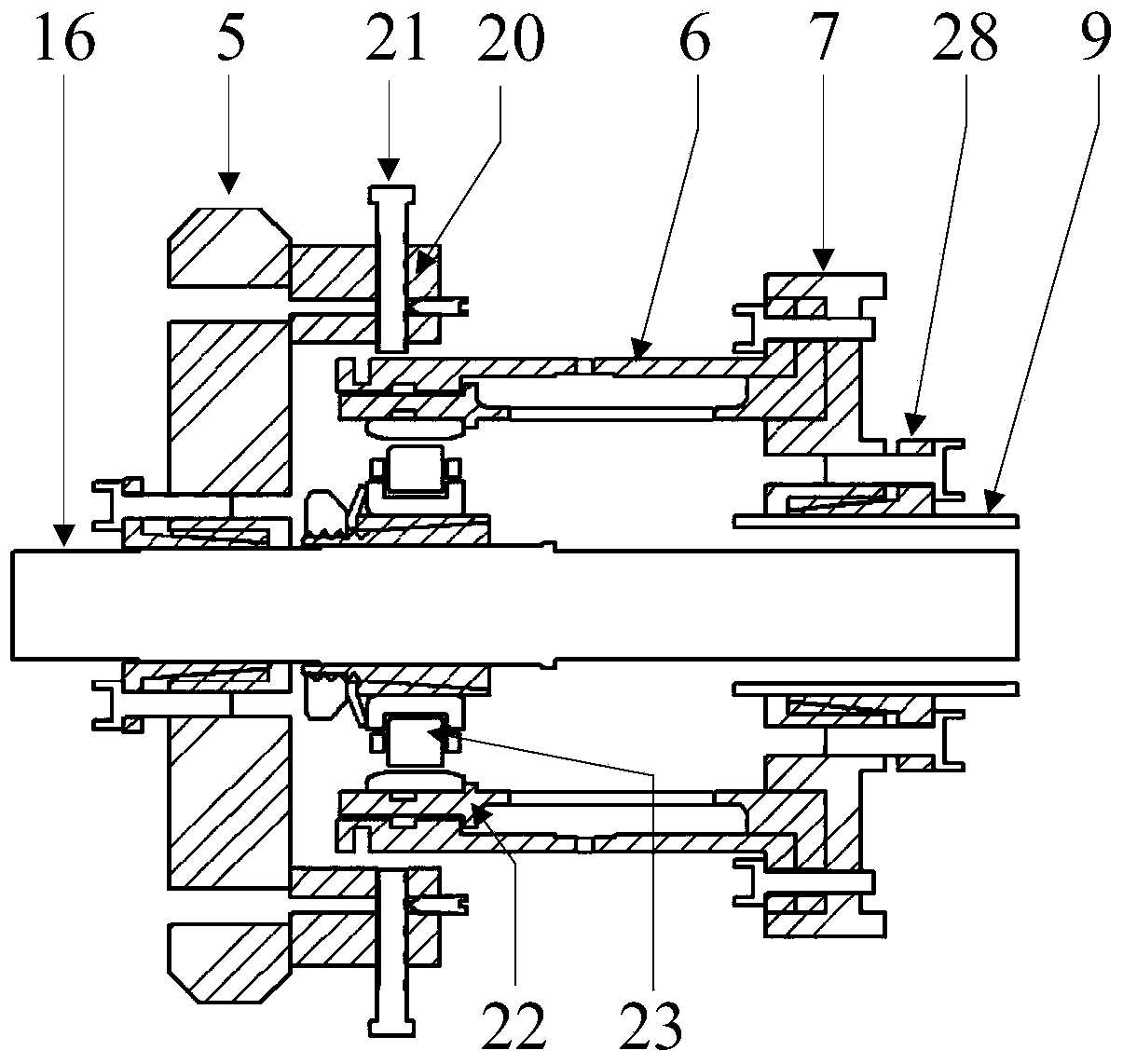 Birotor fault simulation experiment device