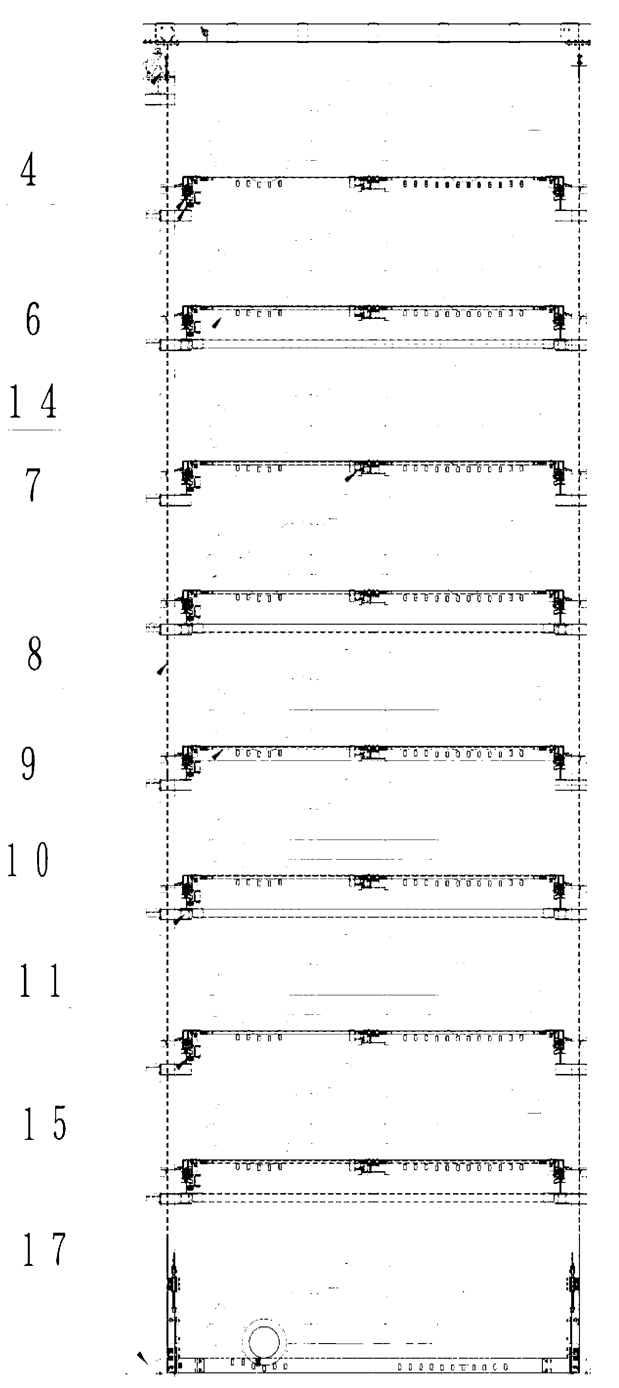 Bookshelf type garage