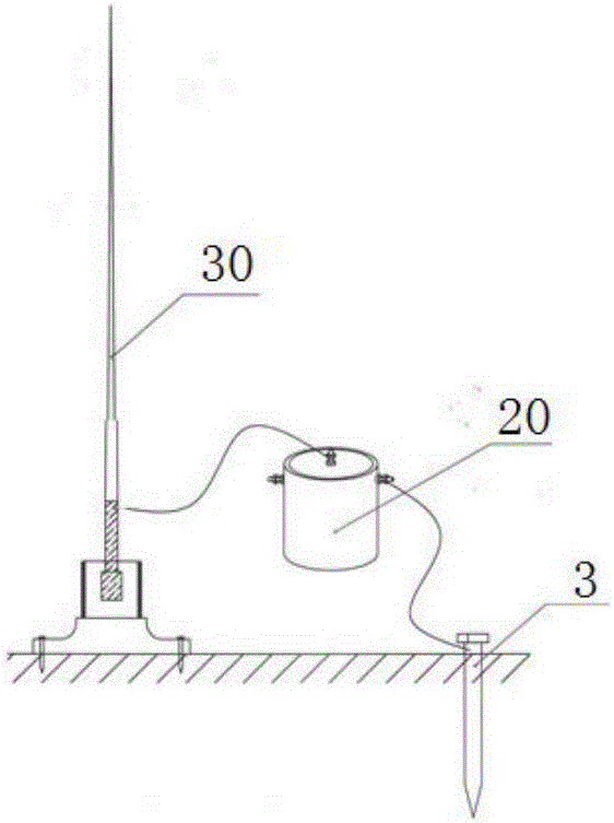 Energy-varying lightning-absorbing system apparatus