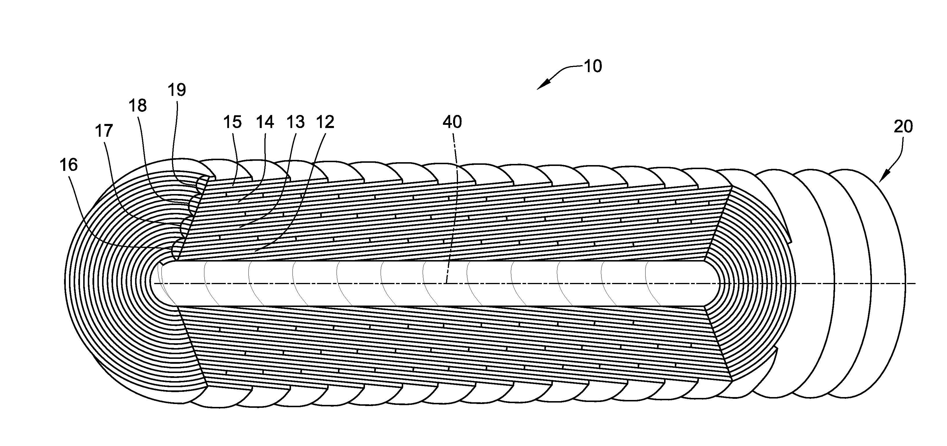 Non-pleated tubular depth filter having fine fiber filtration media