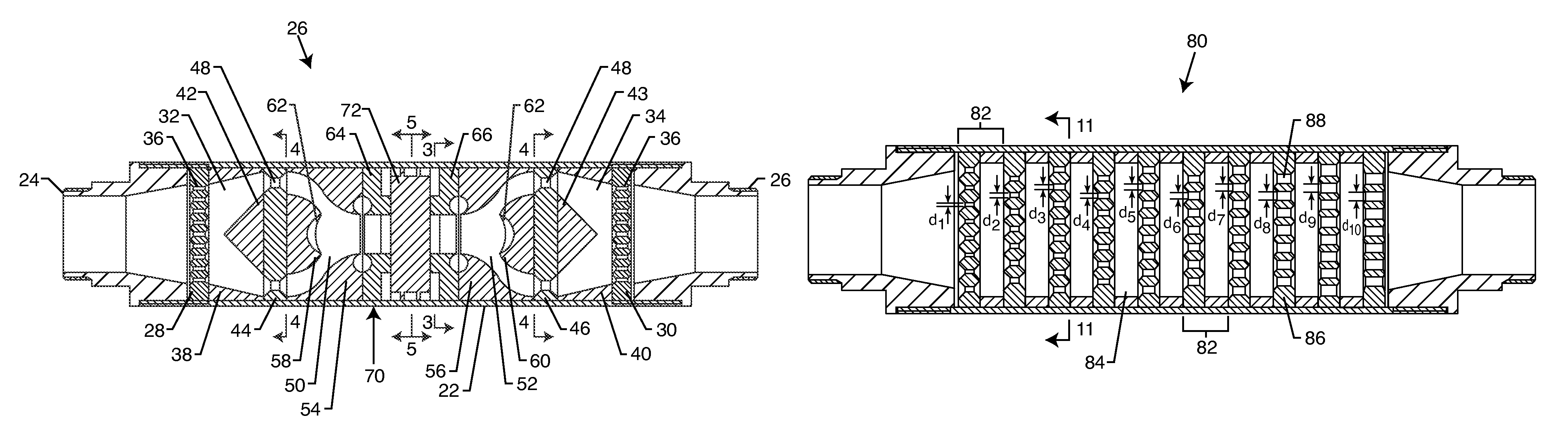 Multi-stage cavitation device