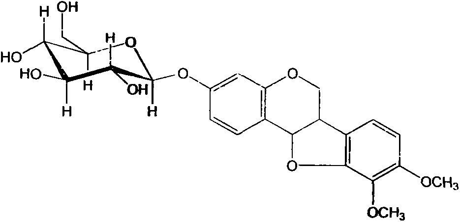 Application of astrapterocarpan in preparation of immunity inhibitor