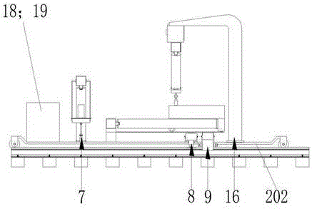 Sleeper replacing device with sleeper four-nut synchronous assembly and disassembly device