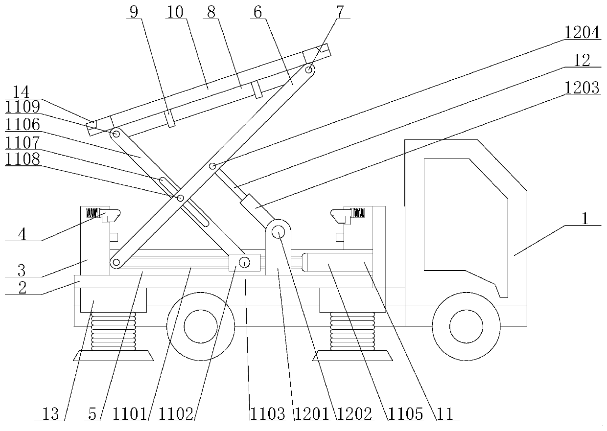 Supporting device capable of conveniently adjusting height for bridge construction