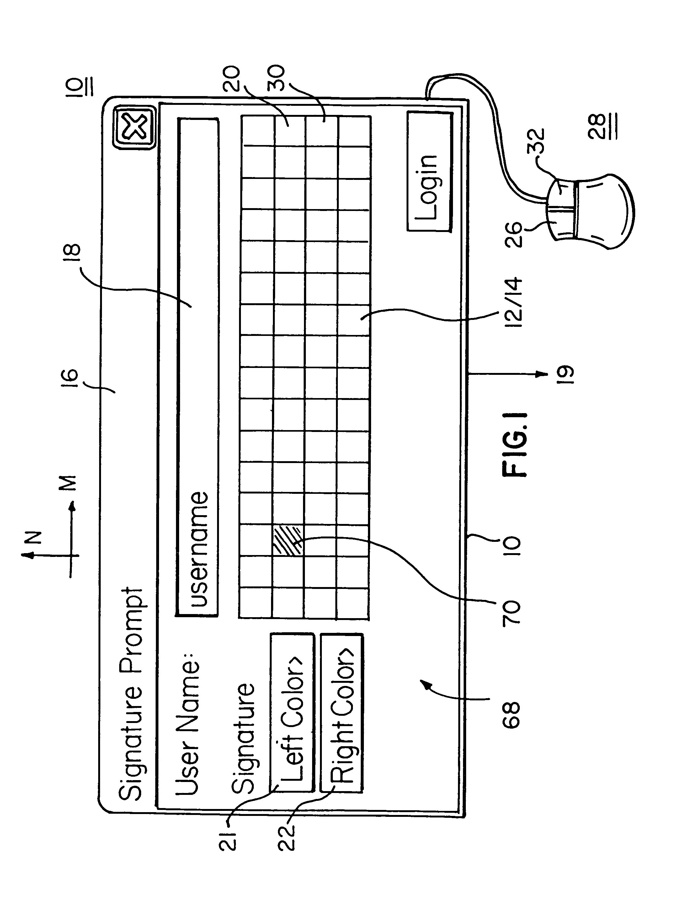 Method of generating a spatial and chromatic password