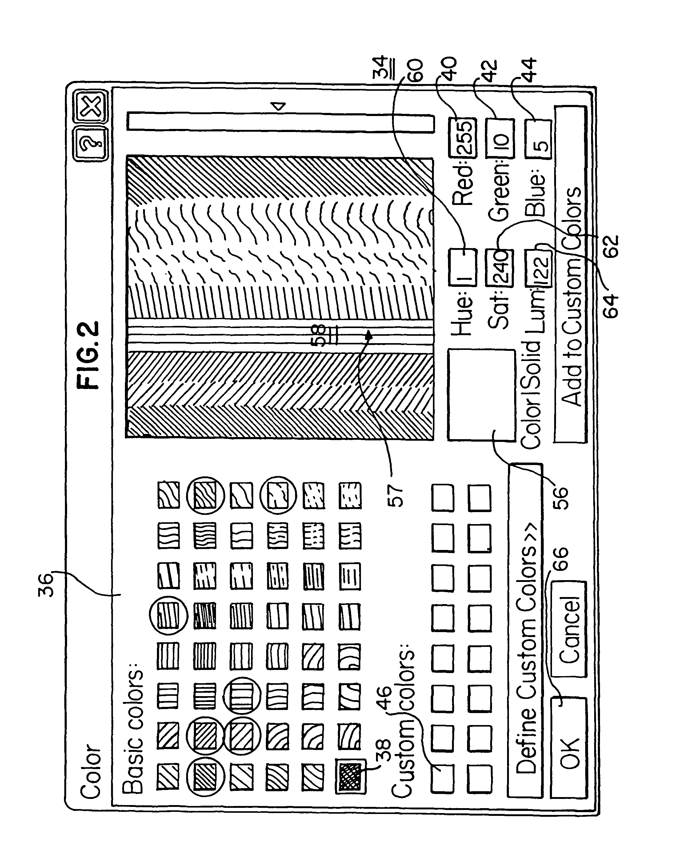 Method of generating a spatial and chromatic password