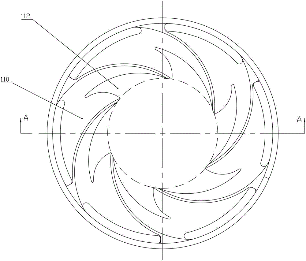 Complex radial flow pump, combined radial flow pump and air extraction system