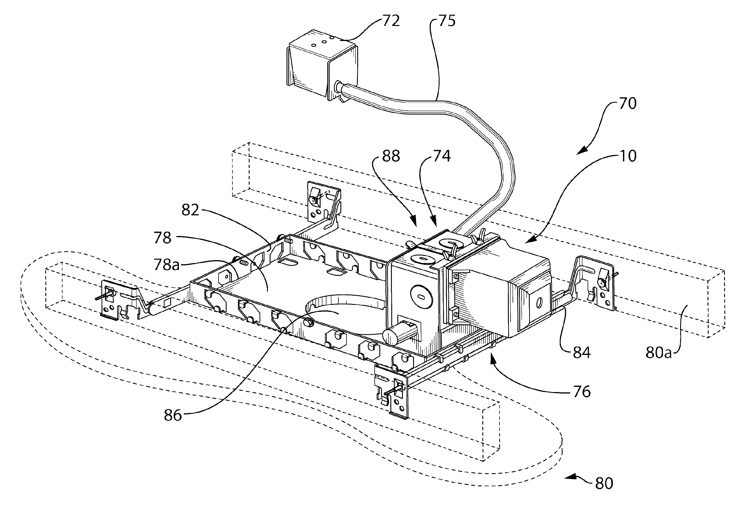 Transformer assembly and light fixture assembly using same