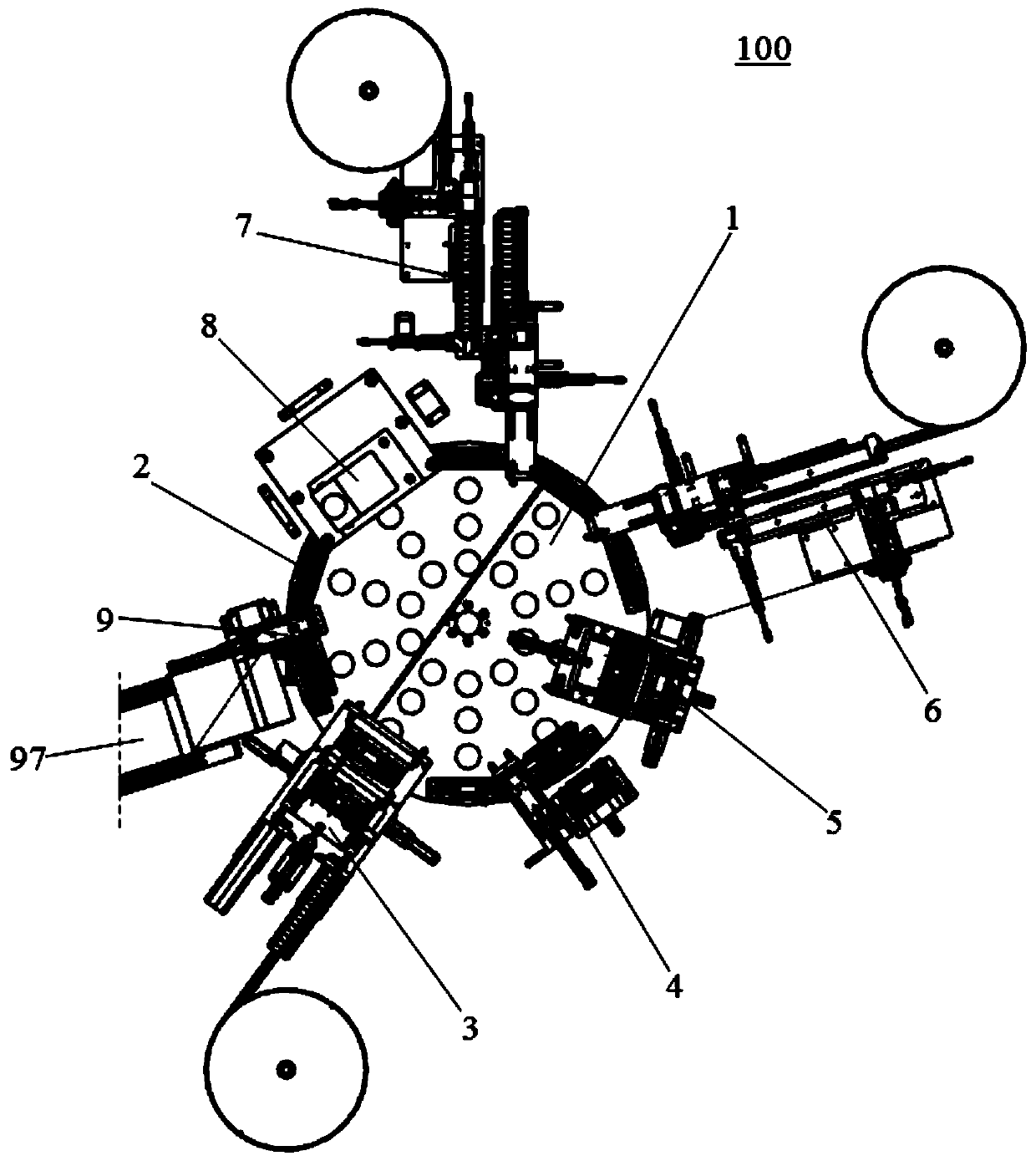 Automatic assembly mechanism for battery cover plate