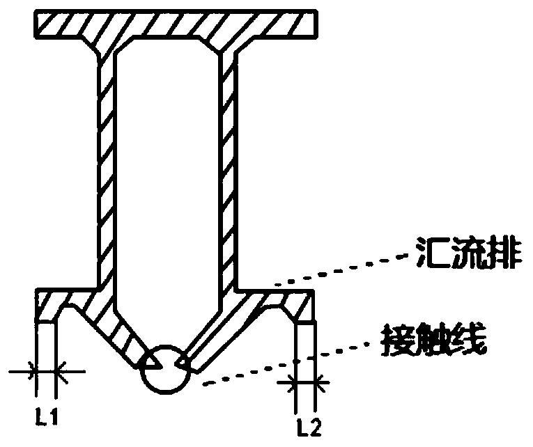 Method and device for measuring wear of catenary wire