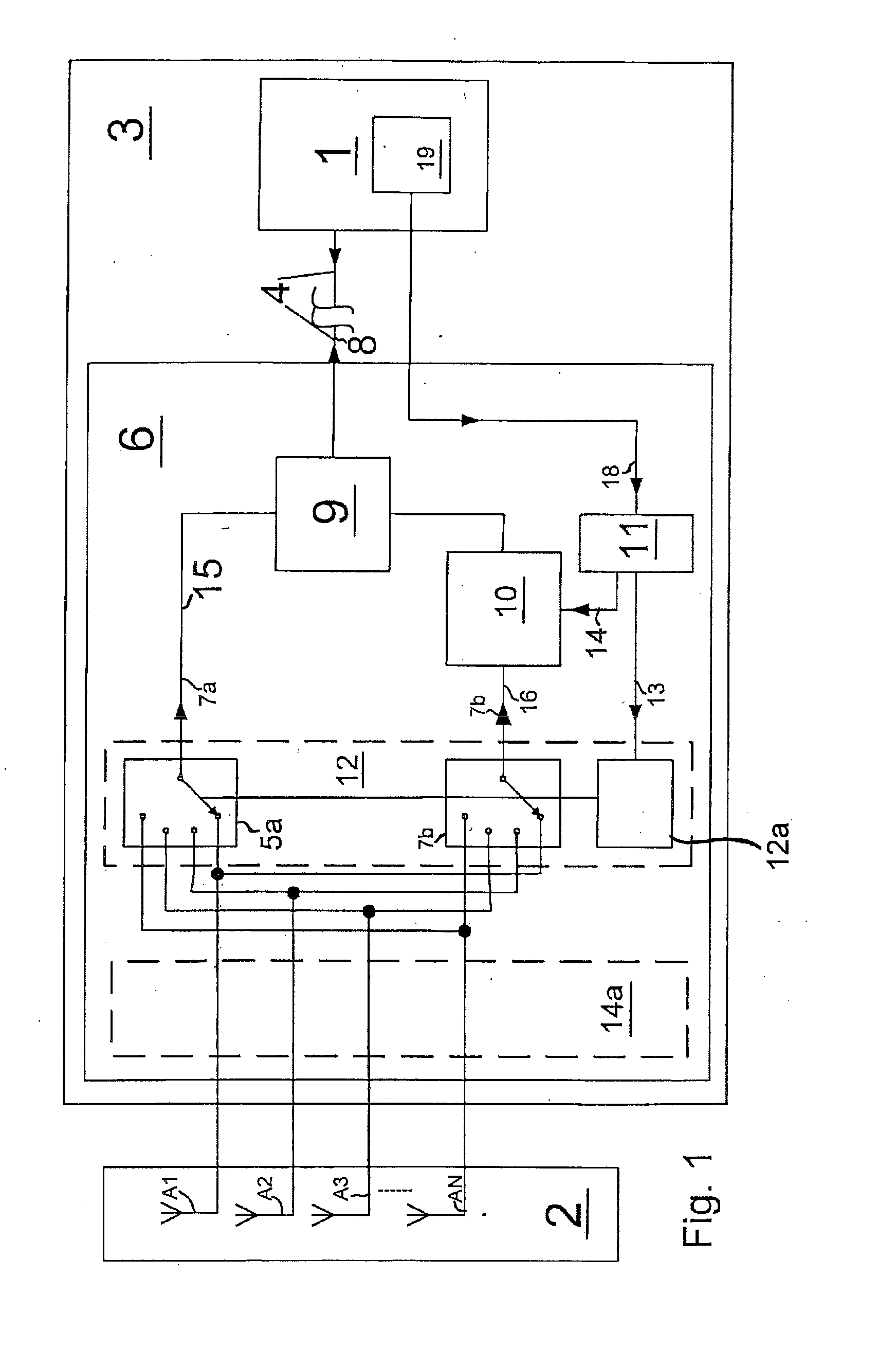 Antenna diversity system for radio reception for motor vehicles