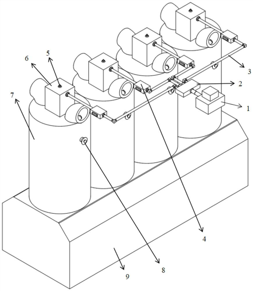 Microwave gasoline hybrid cylinder type engine