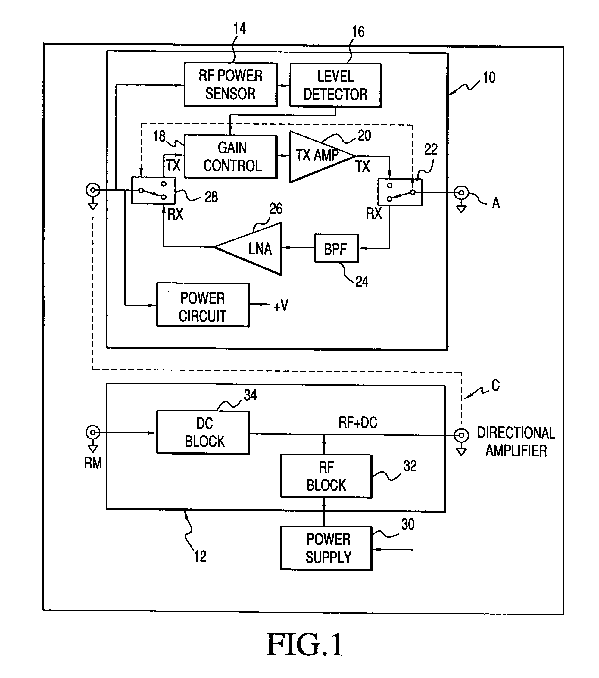 Smart amplifier for time division duplex wireless applications