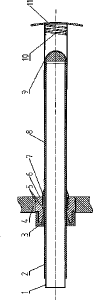 Test specimen for direct-current voltage-resistance performance test of fixed insulation materials under Paschen condition