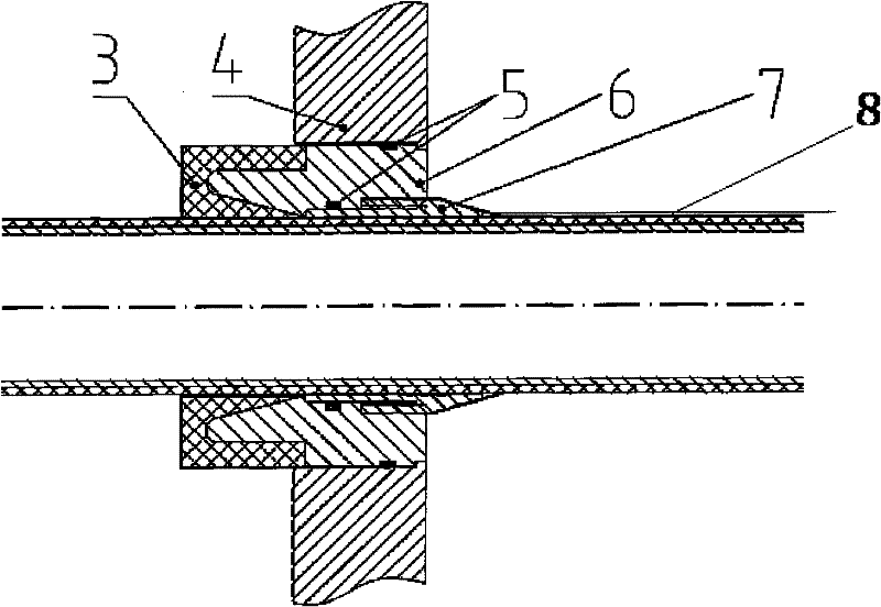 Test specimen for direct-current voltage-resistance performance test of fixed insulation materials under Paschen condition