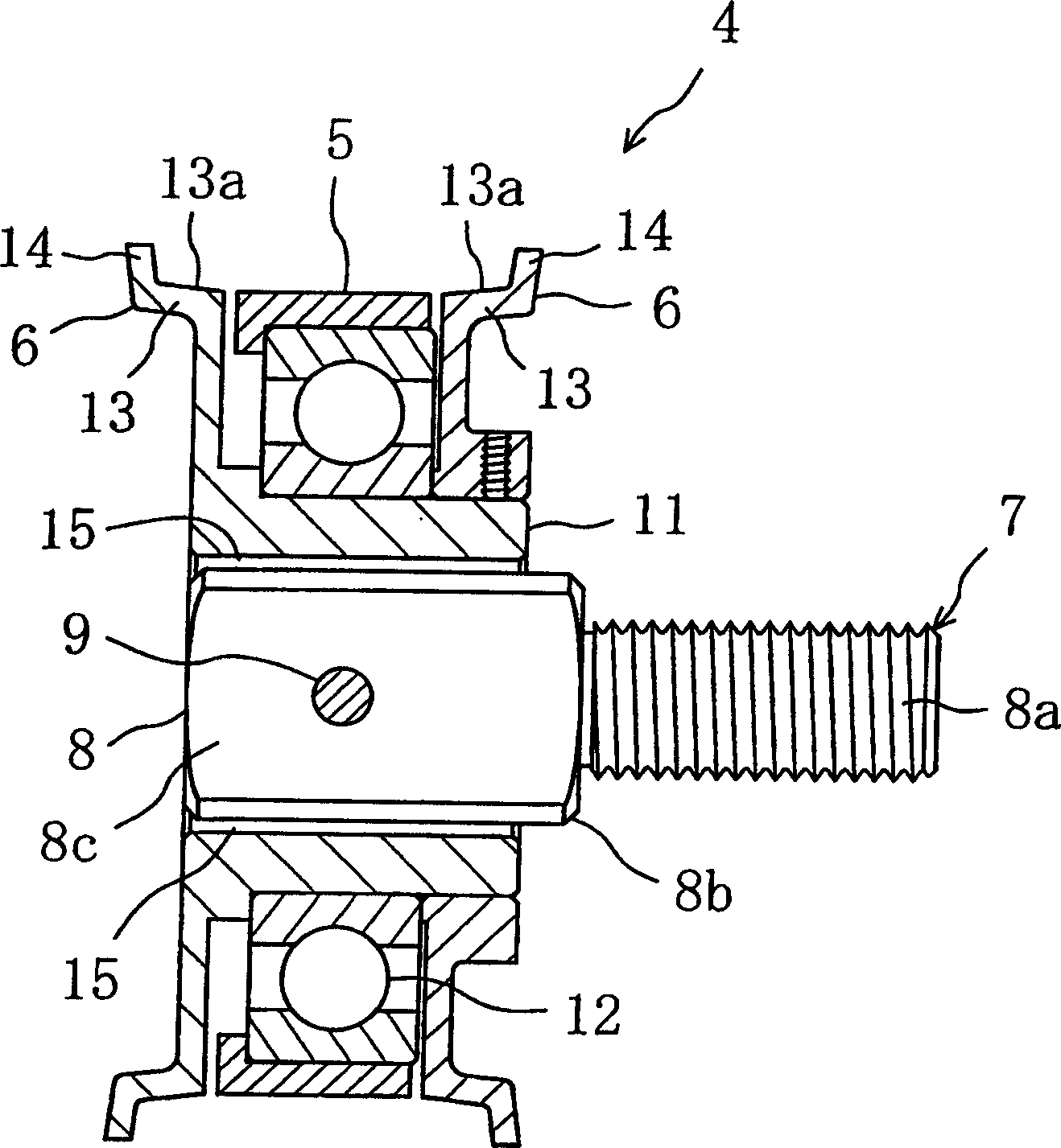 Leather belt wheel for driving belt and belt driving apparatus