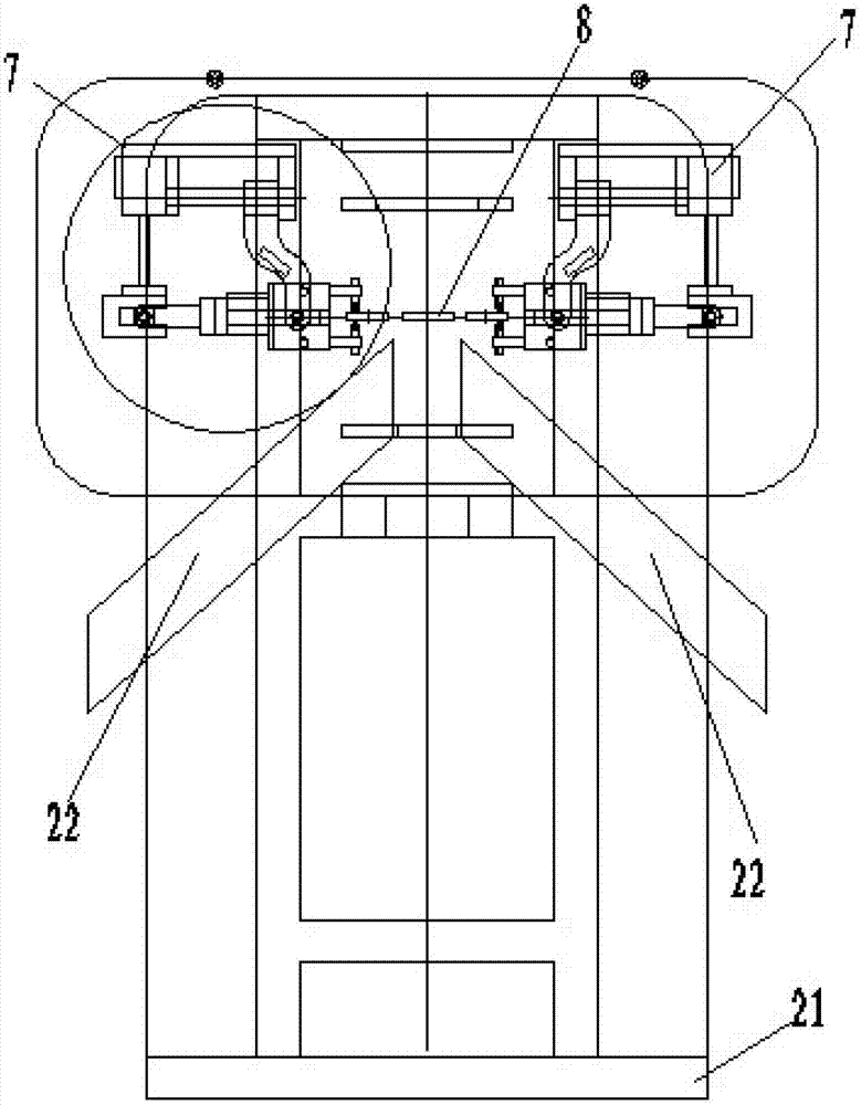 Automatic blank removing machine for rough castings