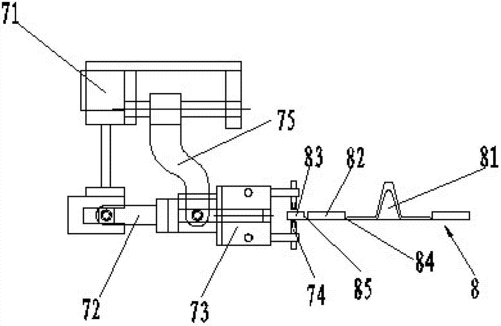 Automatic blank removing machine for rough castings