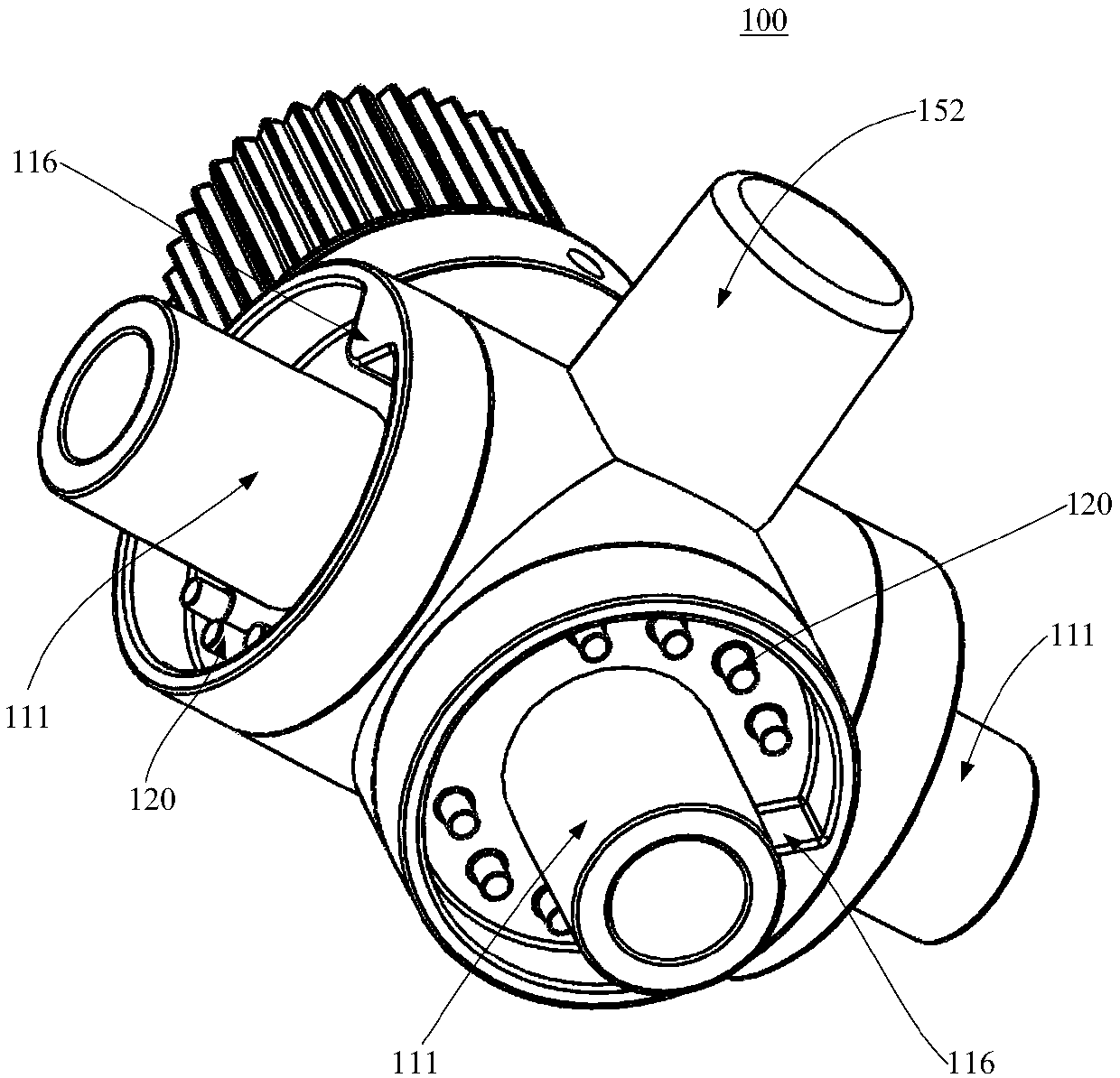 Conductive multi-way joint with air pressure adjusting function