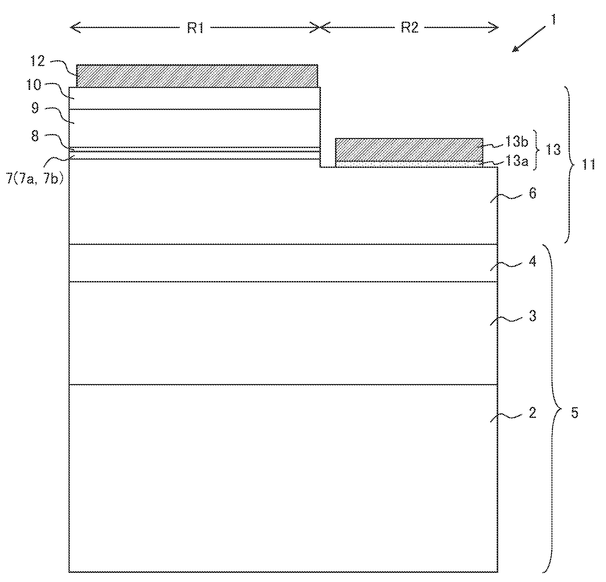 Nitride semiconductor element and method for producing same