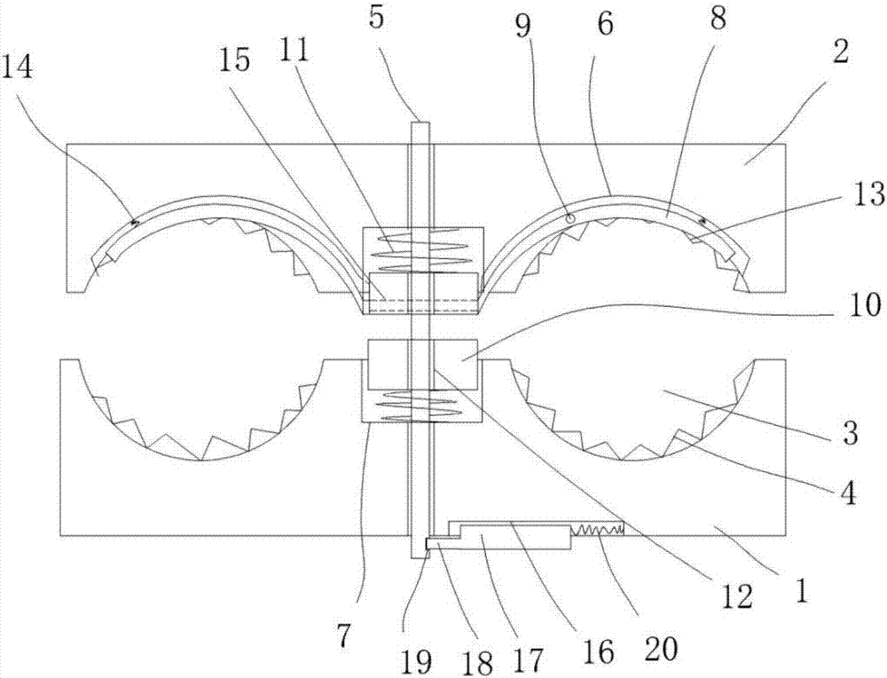 Warped rod compression type power continuation fixture and working method thereof