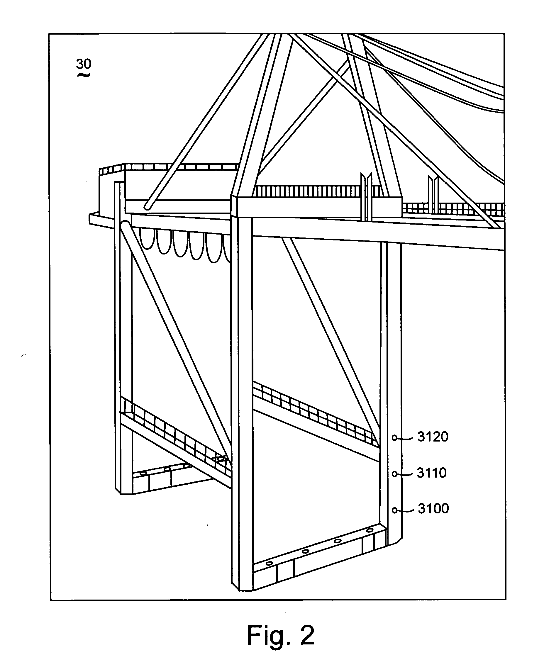 Method and apparatus using radio-location tags to report status for a container handler