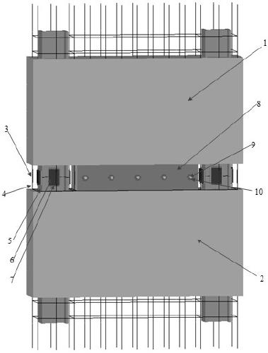 Assembly type stiff concrete shear wall structure with embedded connecting steel plate and manufacturing method thereof