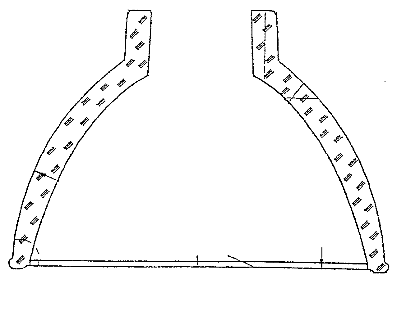 Process for uniformly coating hollow bodies