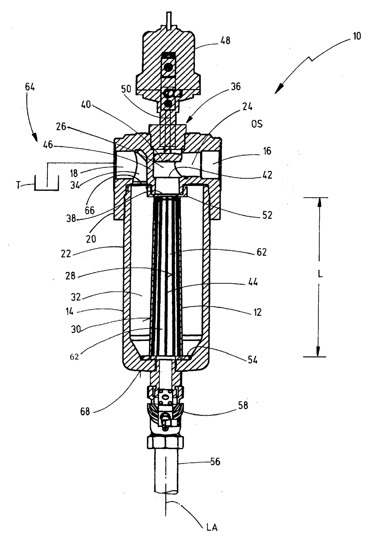 Filter device, hydraulic system and backwashing method