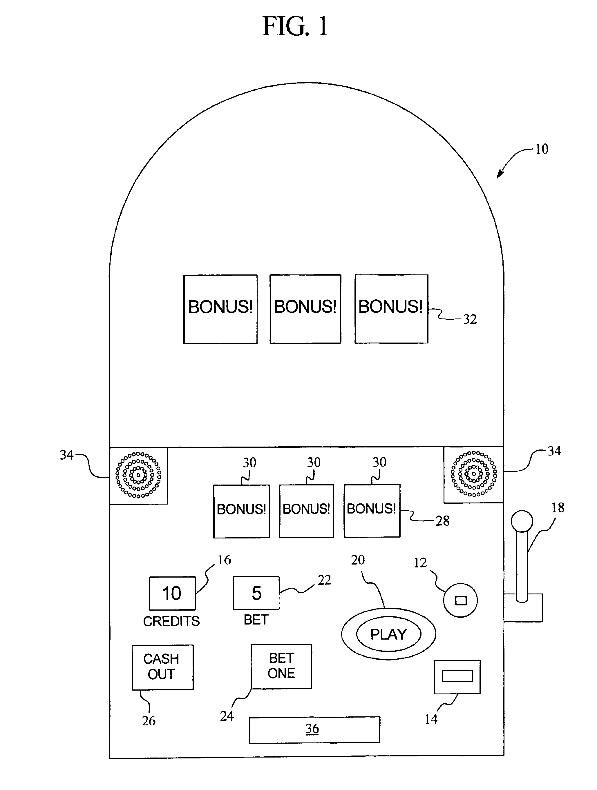 Gaming device having a replicating display