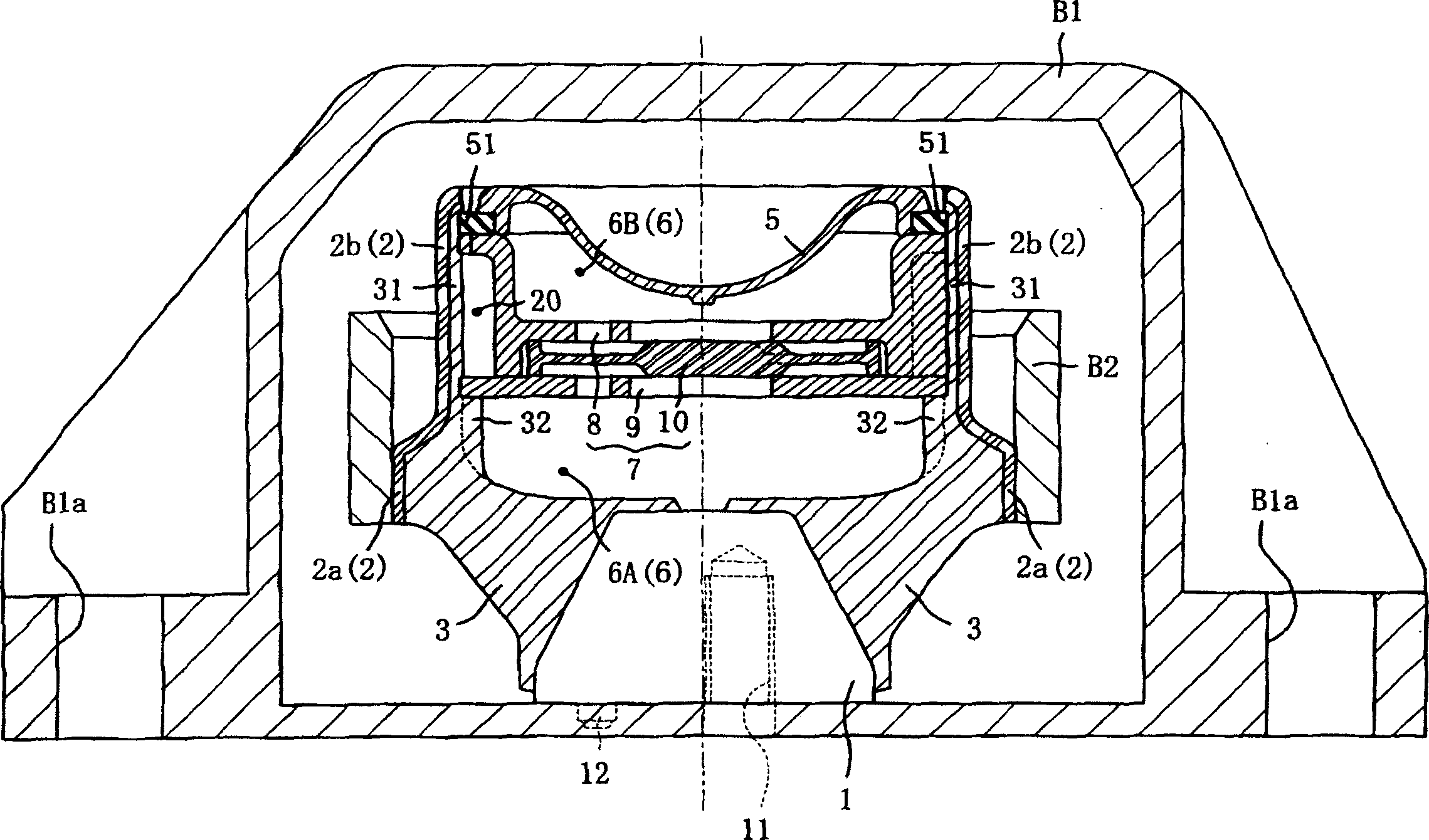 Liquid sealing type anti-vibration apparatus and liquid sealing type anti-vibration apparatus unit