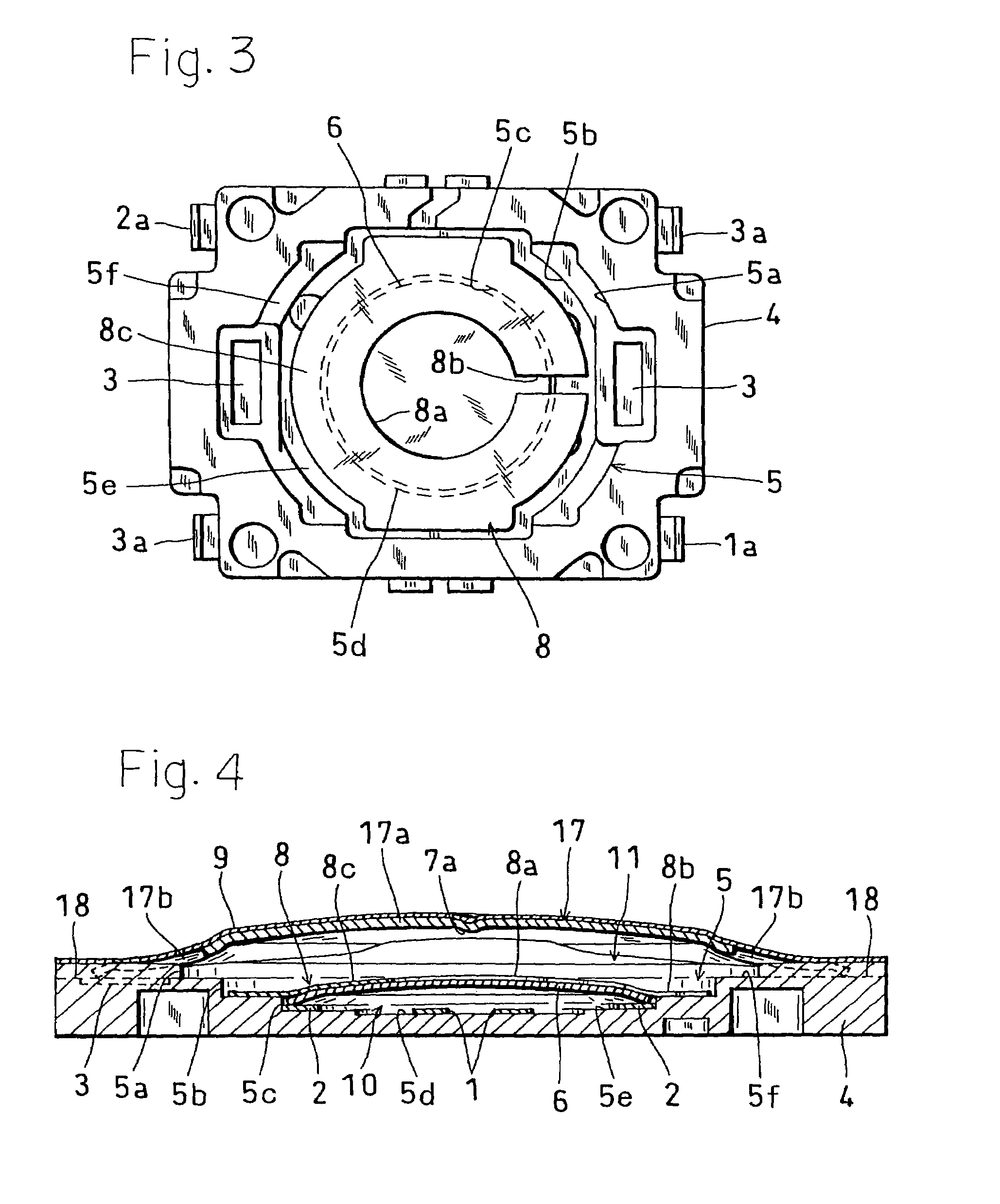 Push-on switch