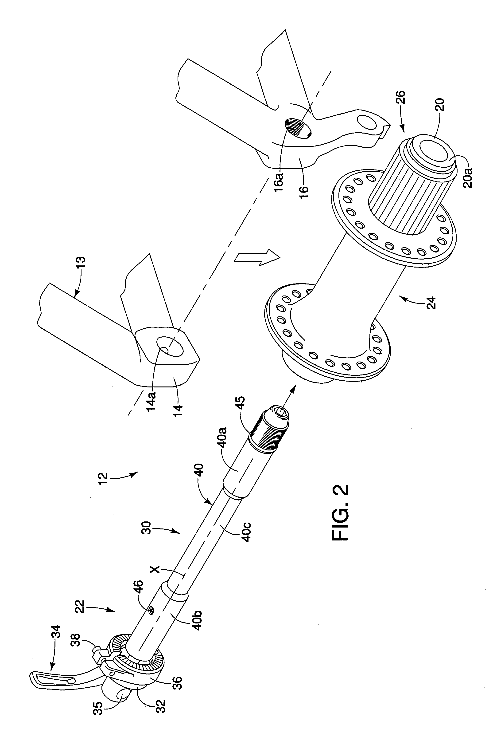 Bicycle wheel securing structure