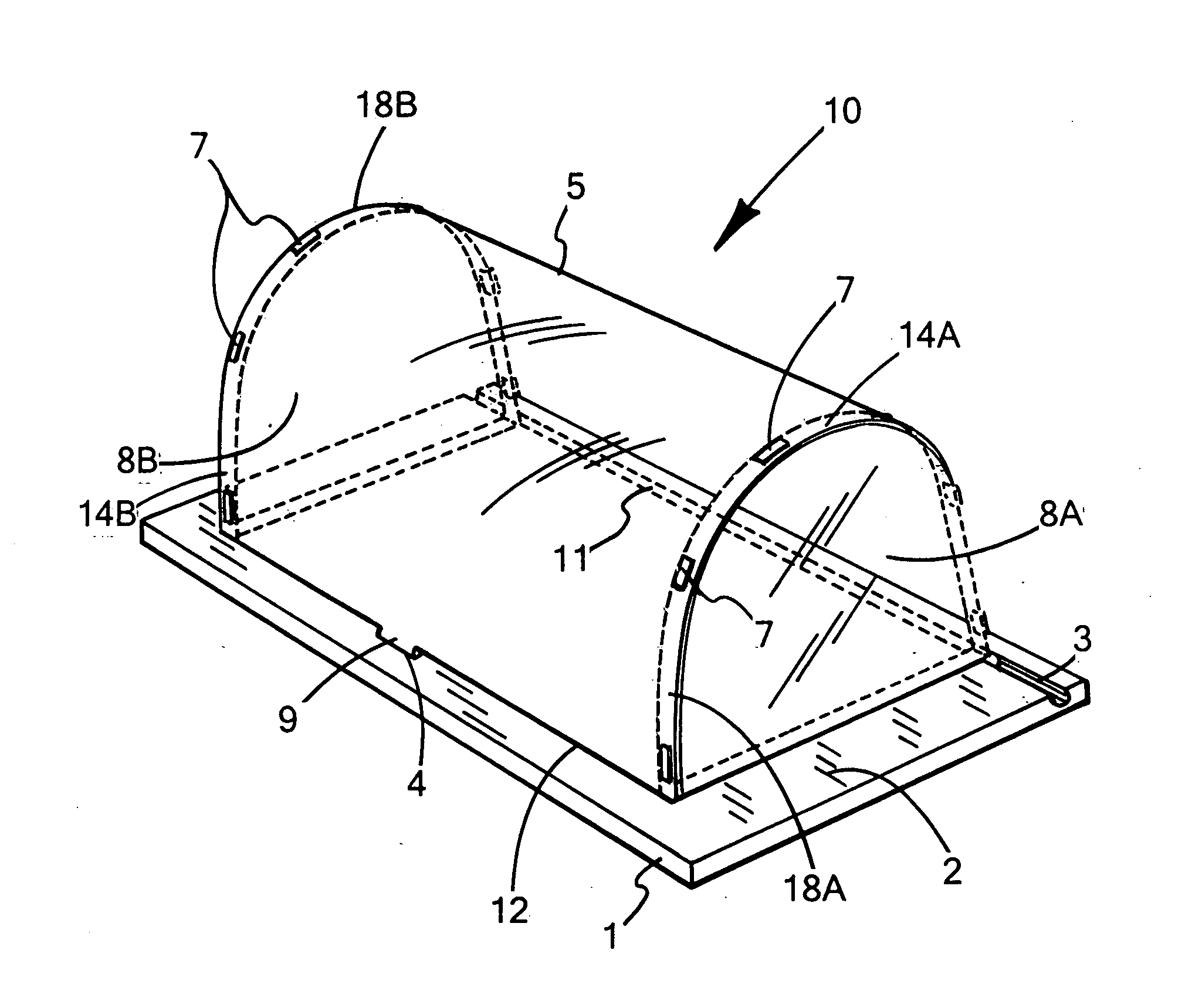 Collapsible food guard, display and server