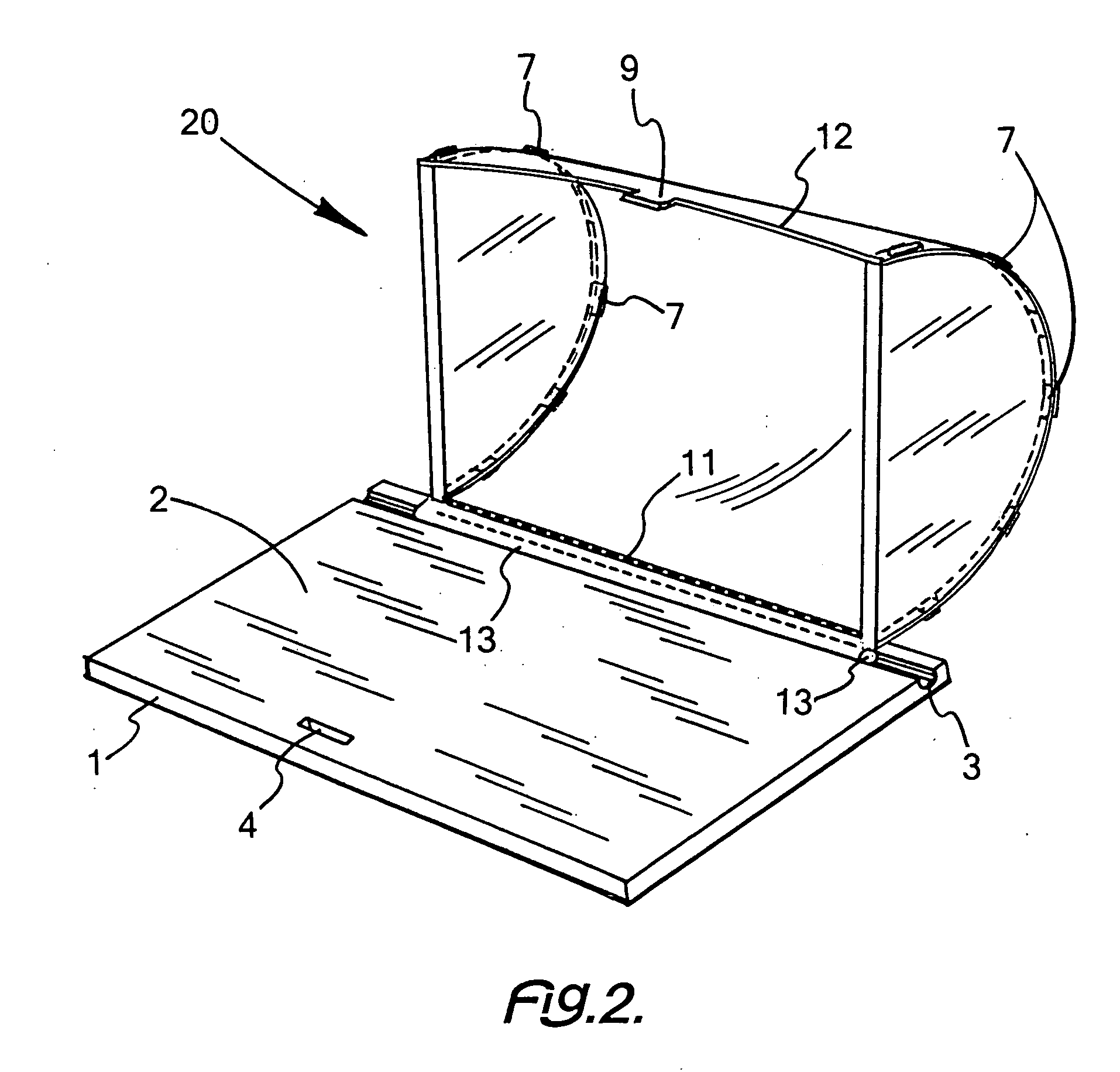 Collapsible food guard, display and server