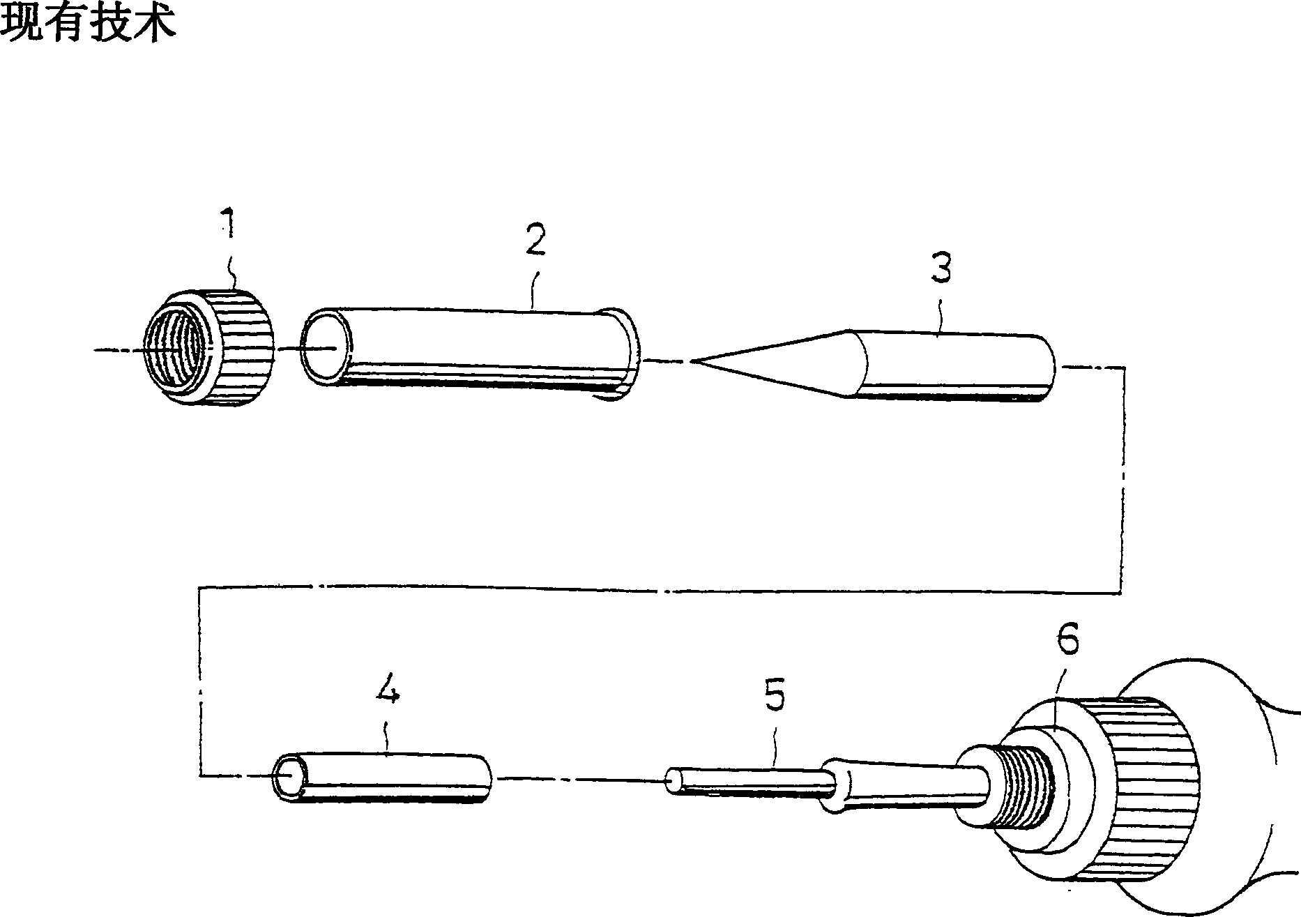 Electric soldering iron tip and electric soldering iron