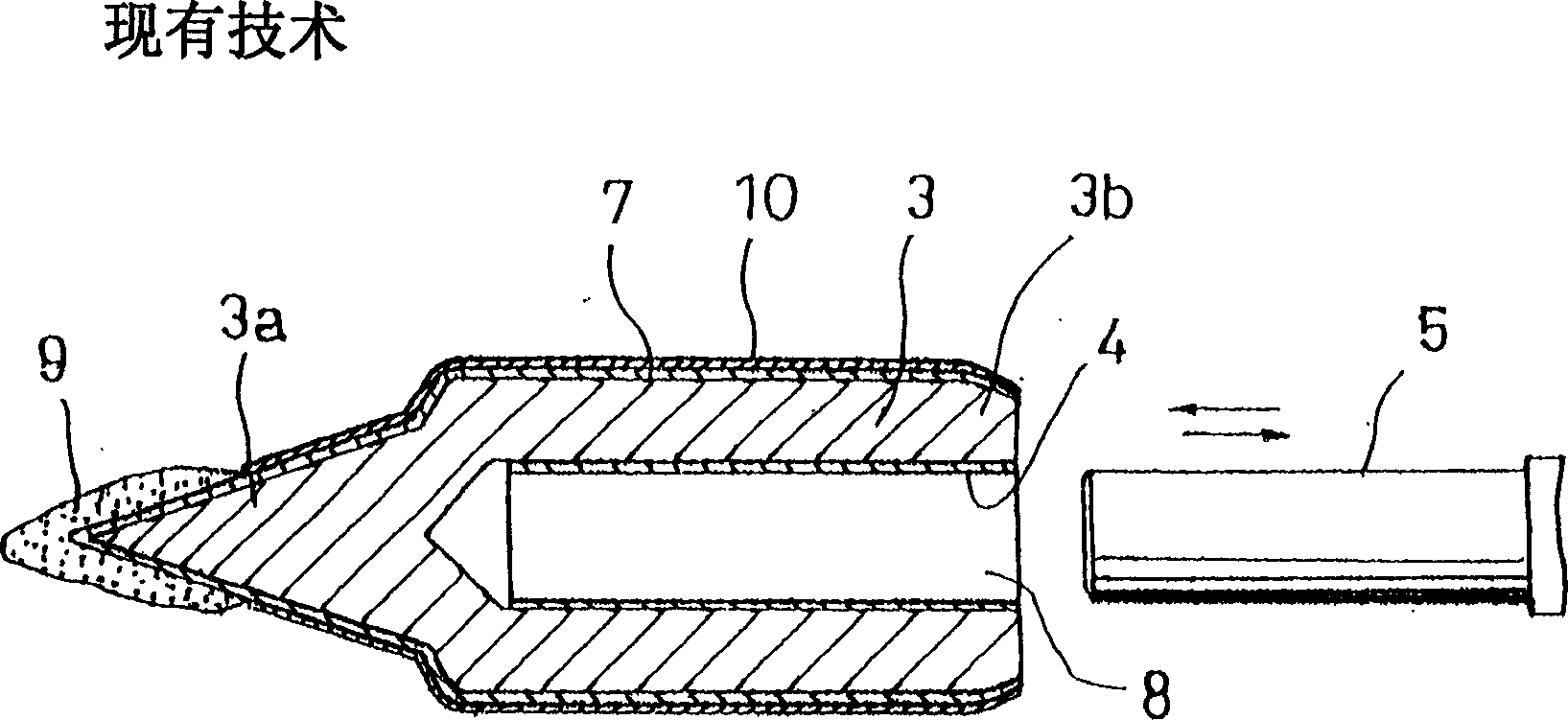 Electric soldering iron tip and electric soldering iron