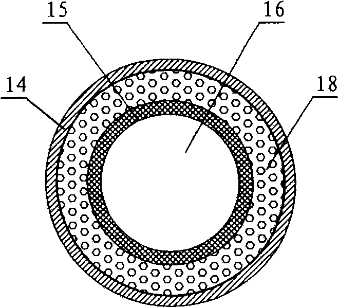 Composite transfusion pipe lined with fluorine resin or organic resin and producing method thereof