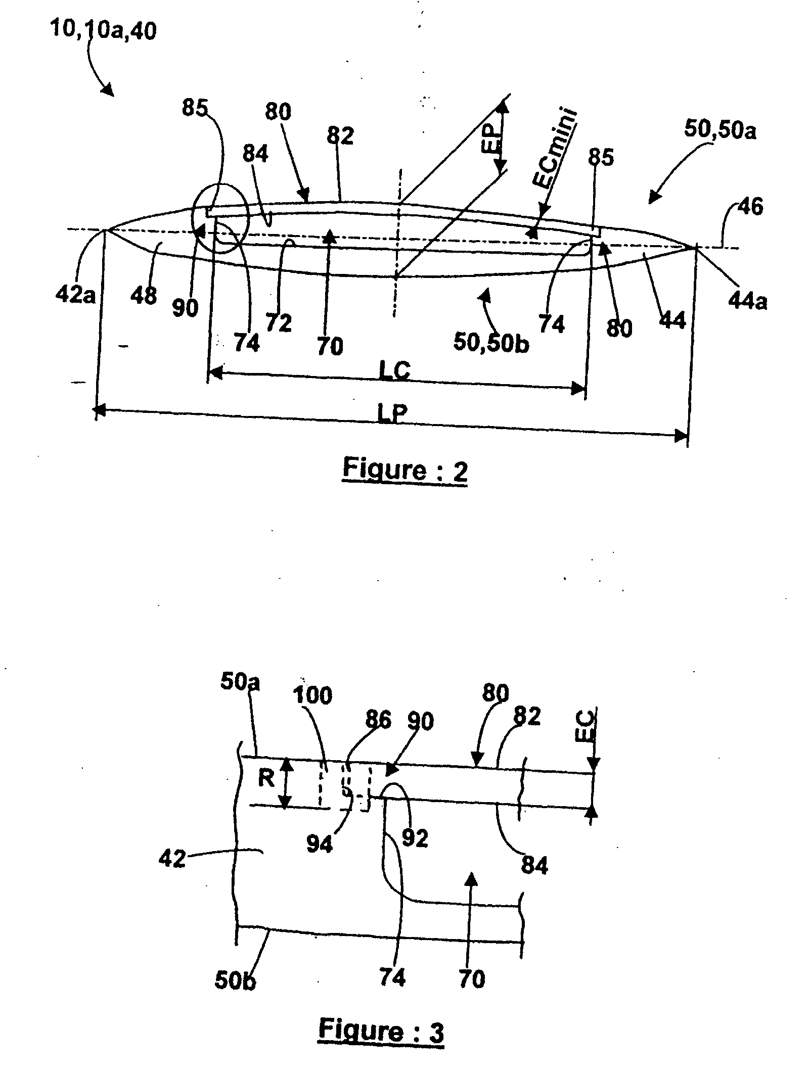 Lightened turbomachine blade and its manufacturing process