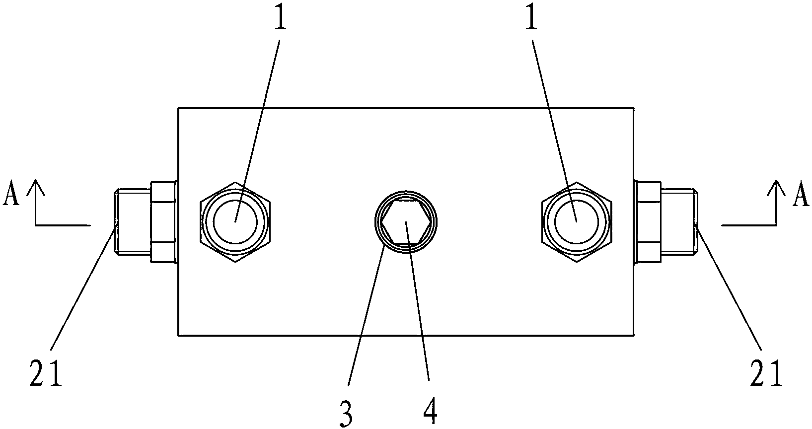 Control device used for simultaneous and synchronous work of double oil cylinders of double-oil-supply system