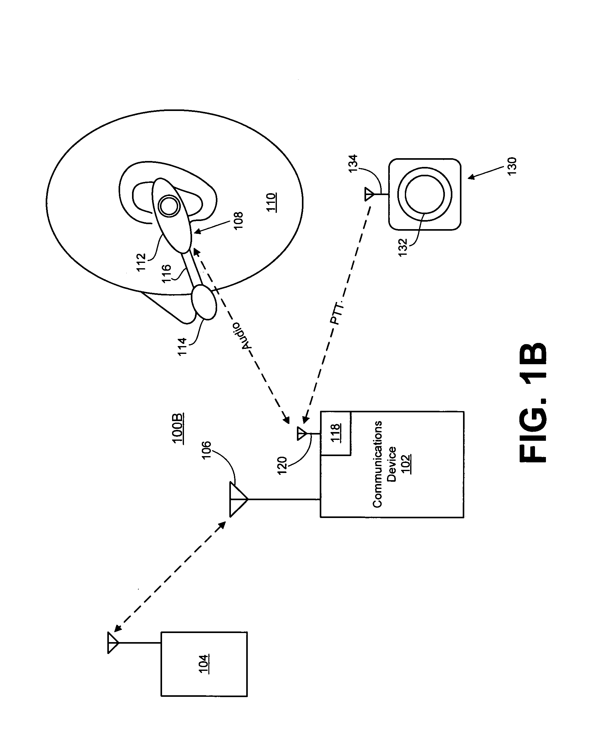 Wireless headset for communications device