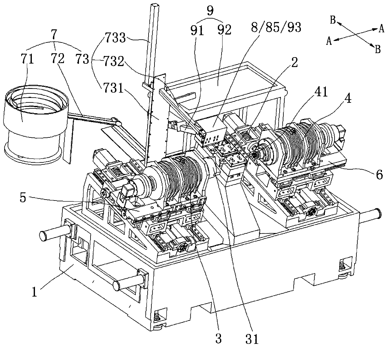 Special bidirectional automatic turning machine