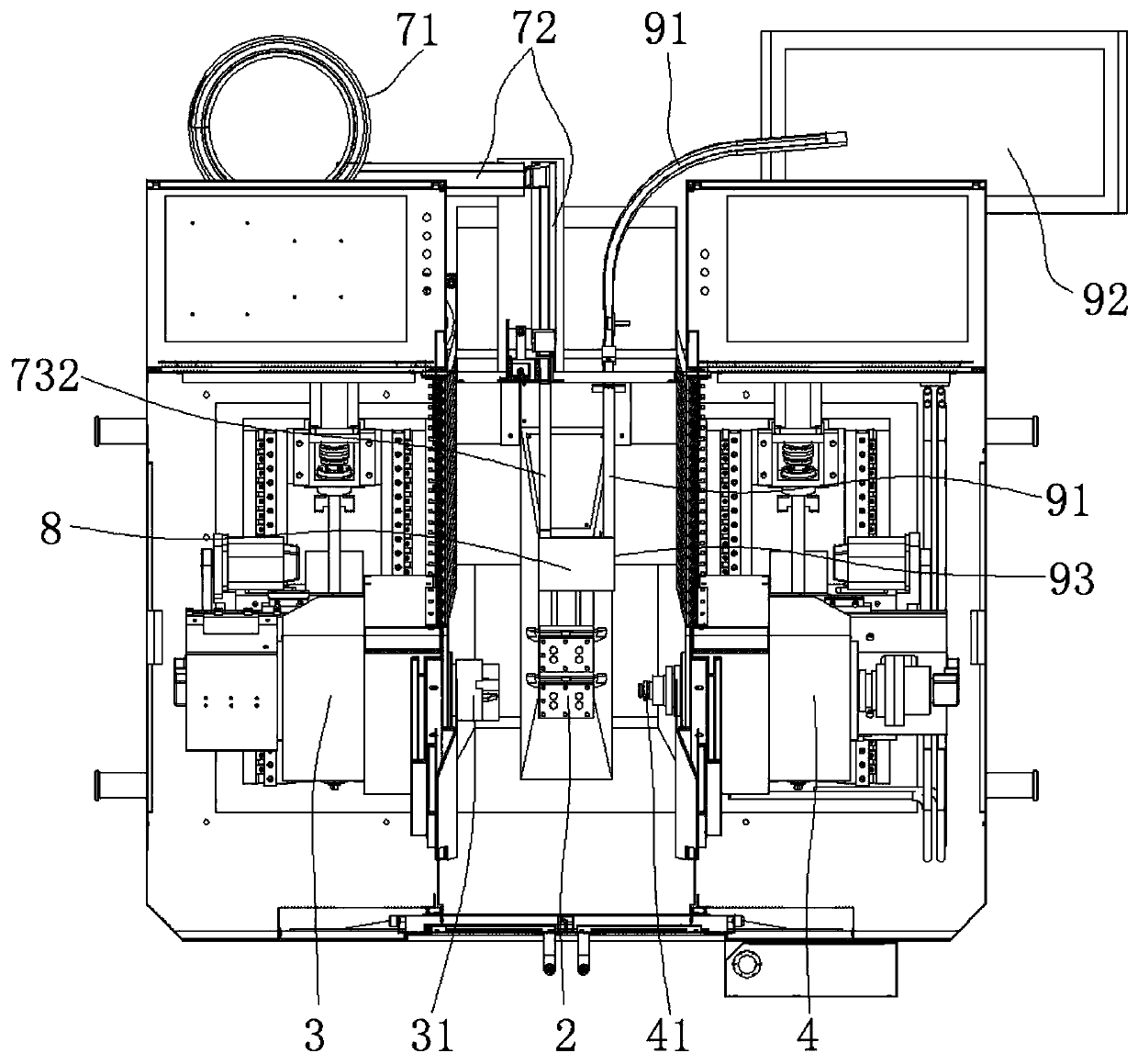 Special bidirectional automatic turning machine