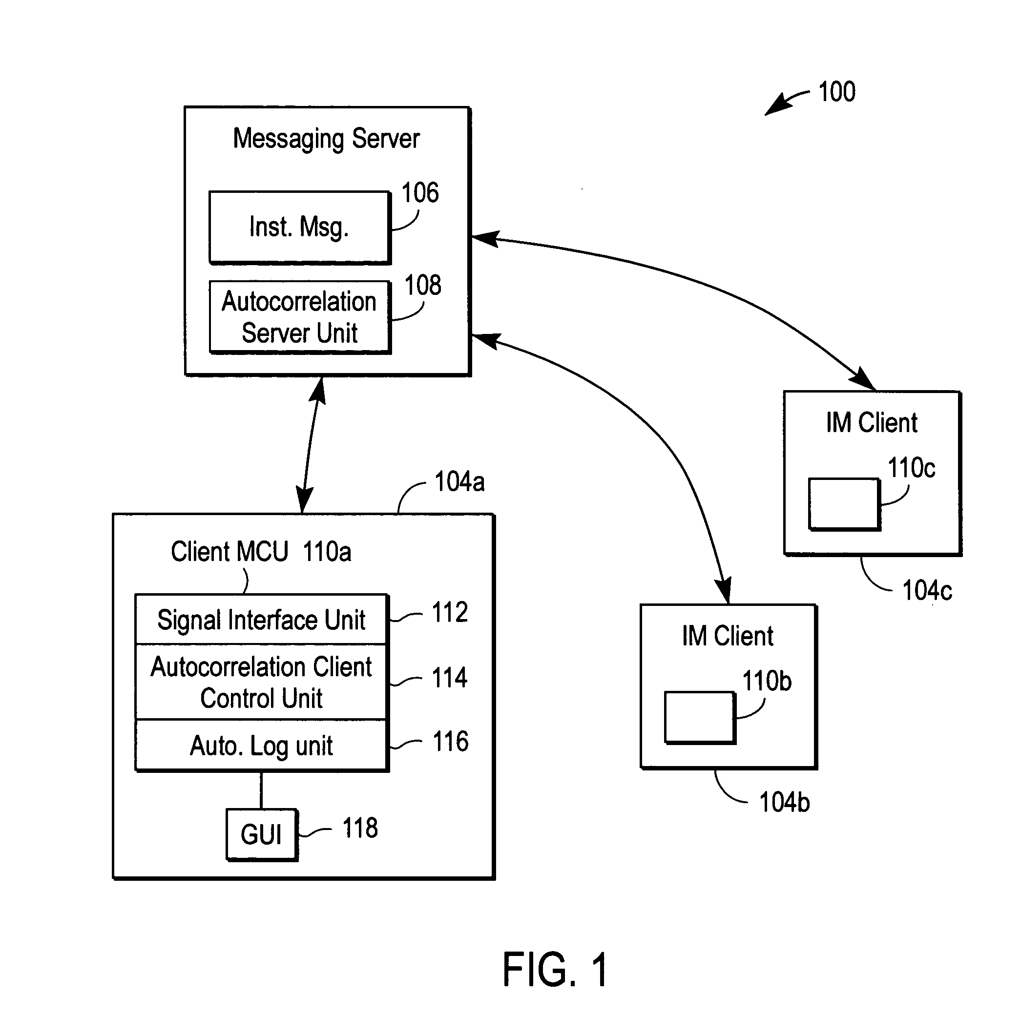 Method and apparatus for autocorrelation of instant messages