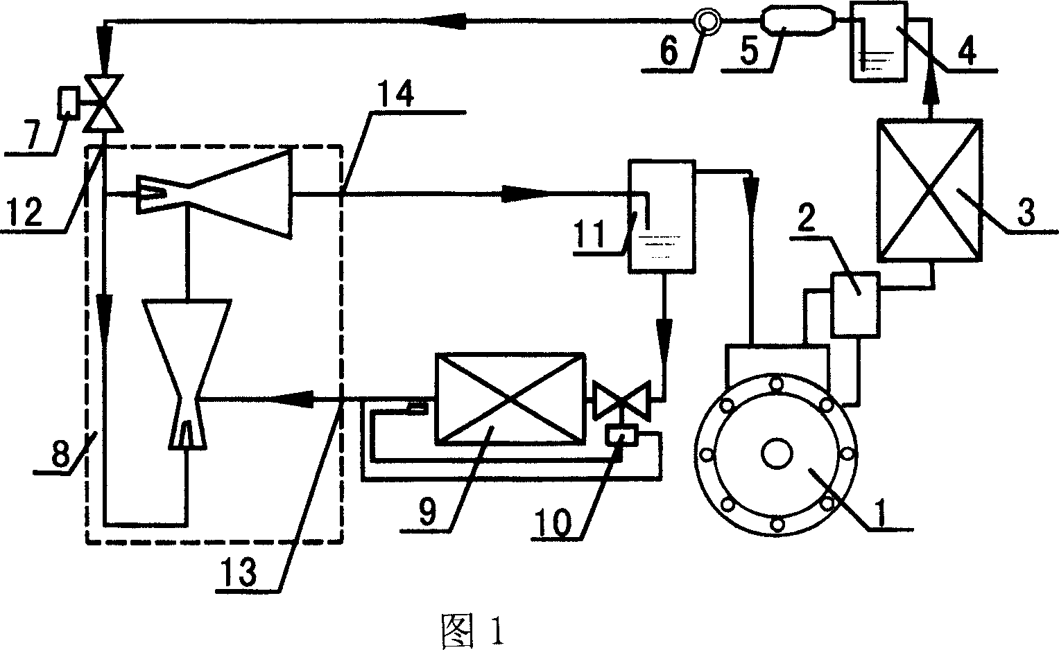 Compression/injection mixed circulation refrigerating machine set