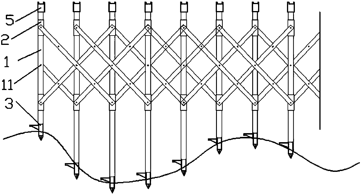 All-terrain telescopic fence